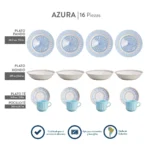 Juego de Vajilla Azura 16 Piezas - Imagen 3