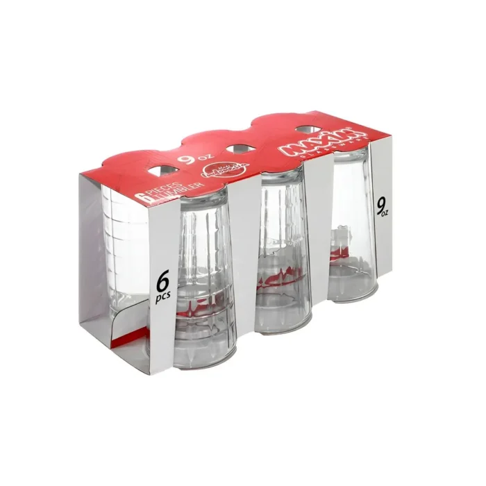 Set de Vasos Labrado Otto/Overetta de Vidrio 266 ml | 9 oz 6 Piezas - Imagen 4