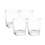 Set de Vasos Verona Rocks de Vidrio 328 ml | 11 oz 4 Piezas