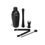 Set para Bar de Acero Inoxidable Negro en Caja 5 Piezas