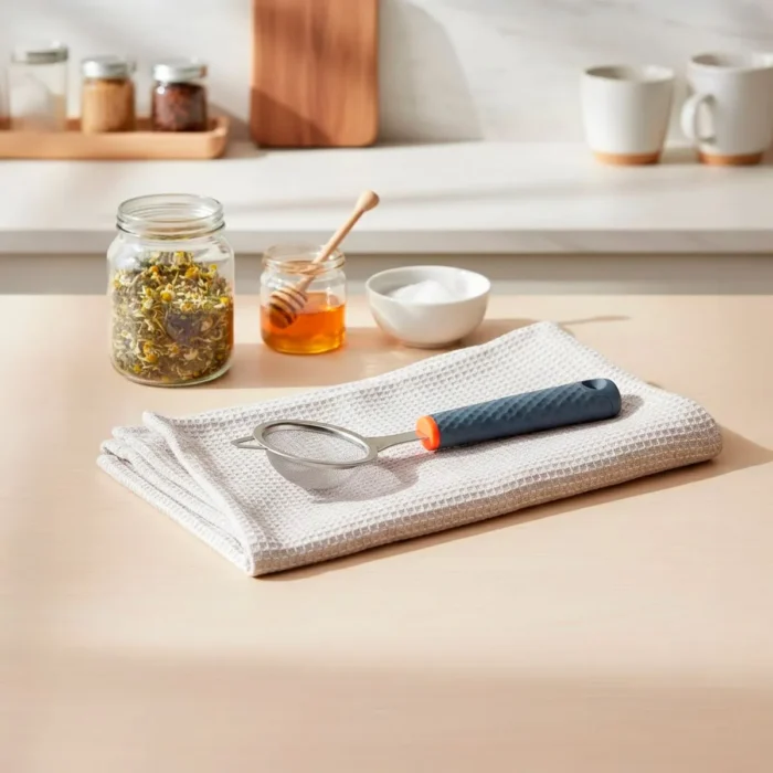 Colador para Té de Acero Inocidable con Mango de Silicona 6.5 cm - Imagen 2