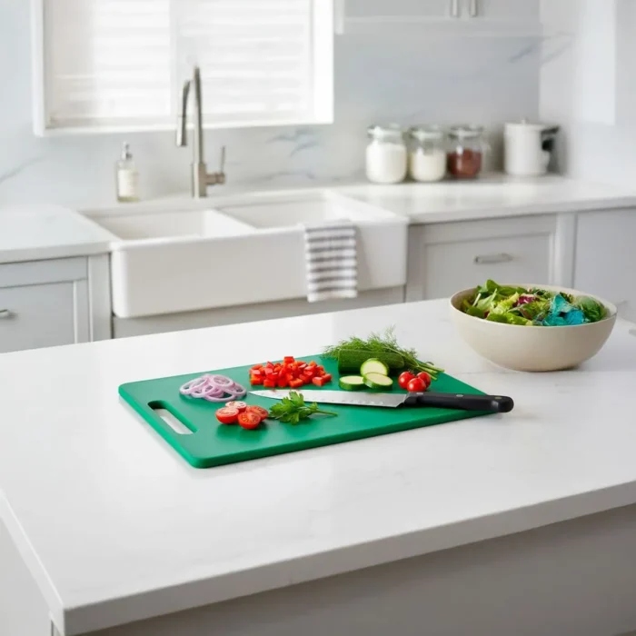 Tabla de Picar Rectangular Verde 33x20x1 cm - Imagen 2
