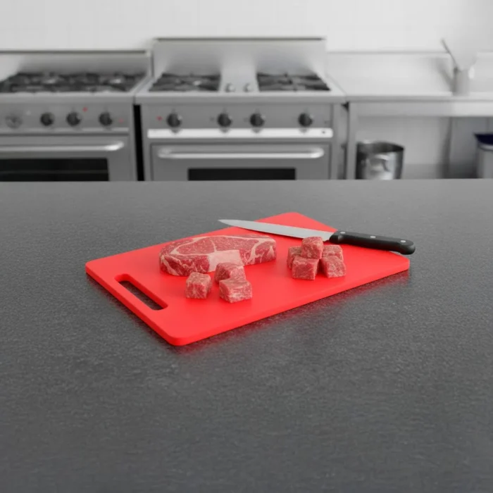 Tabla de Picar Rectangular Rojo 37x23x1 cm - Imagen 2