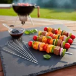 Juego de Palo de Metal para Brocheta 30 cm | 12 Piezas - Imagen 2