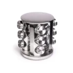 Set de Condimenteros Elegance con Tapa de Acero Inoxidable 12 Piezas