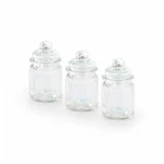 Set de Frascos con Tapa de Vidrio 280 ml 3 Piezas