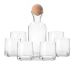 Set de Jarra y Vasos Francis de Vidrio 7 Piezas