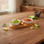 Set de Salseras Labradas con Base de Madera 2 Piezas - Imagen 2