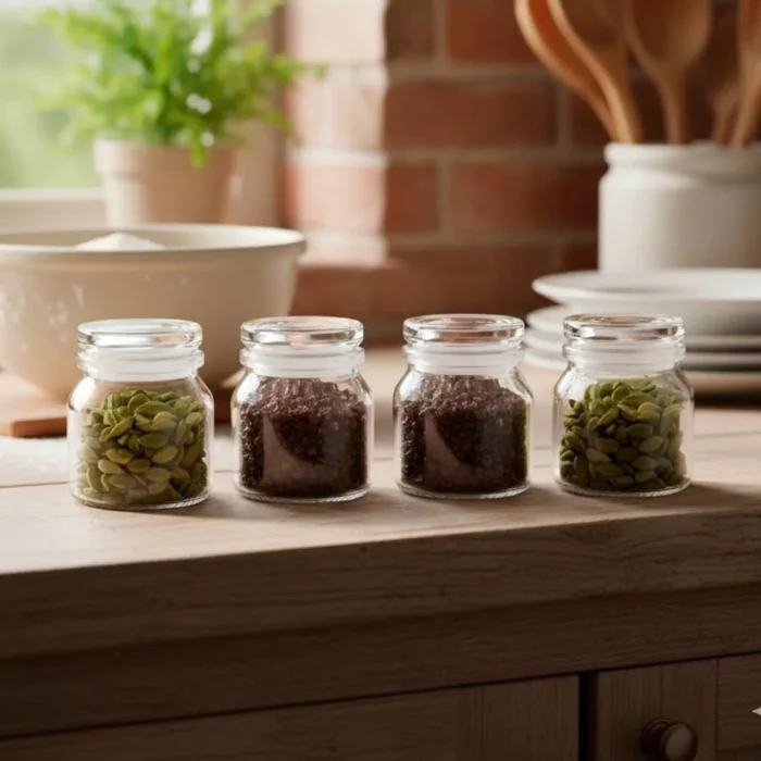 Set de Frascos con Tapa de Vidrio 160 ml 4 Piezas - Imagen 2