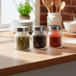 Set de Frascos de Vidrio con Tapa Metalizada 280 ml 3 Piezas - Imagen 2