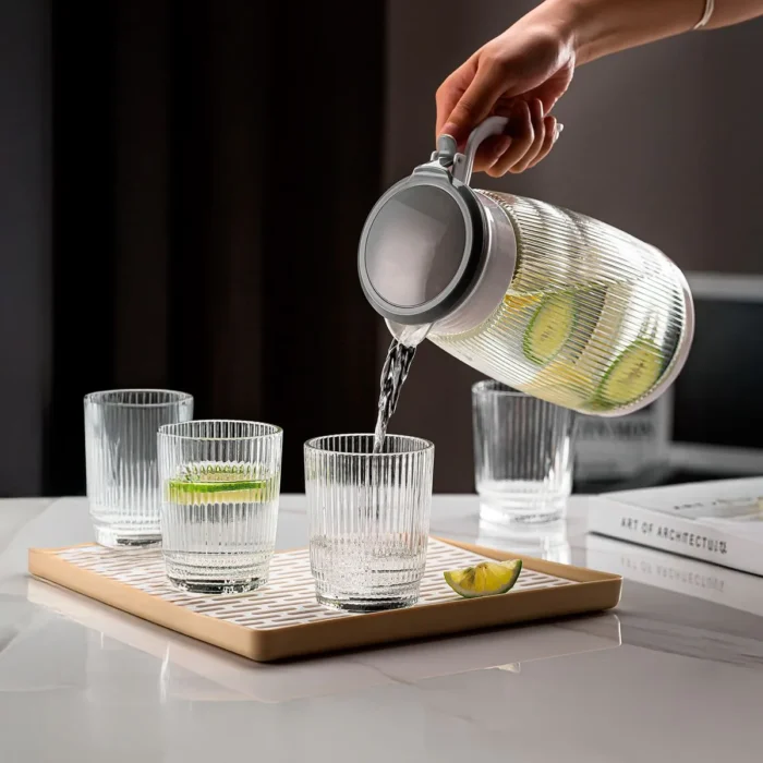 Set de Jarra y Vasos de Vidrio 5 Piezas - Imagen 2