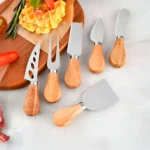 Juego de Utensilios para Queso con Mango de Madera 6 Piezas - Imagen 2