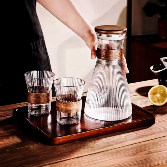 Set de Jarra Decanter de Borosilicato 7 Piezas - Imagen 2