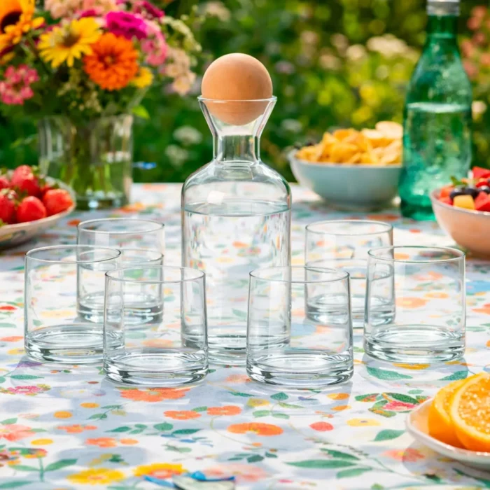 Set de Jarra y Vasos Francis de Vidrio 7 Piezas - Imagen 2