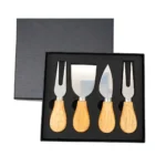 Juego de Utensilios para Queso con Mango de Madera 4 Piezas - Imagen 3