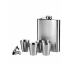 Set de Licorera Cantimplora de Acero Inoxidable 5 Piezas