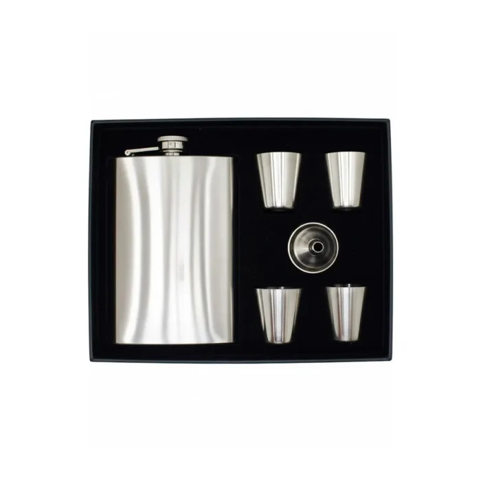 Set de Licorera Cantimplora de Acero Inoxidable 5 Piezas - Imagen 3
