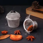 Filtrante para Té de Acero Inoxidable en Forma Barril 5 cm - Imagen 2