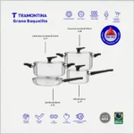 Juego de Ollas de Cocina Grano con Mango Baquelita 4 Piezas - Imagen 3