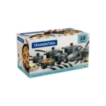 Juego de Ollas y Utensilios Primeware Grafito 18 Piezas - Imagen 3