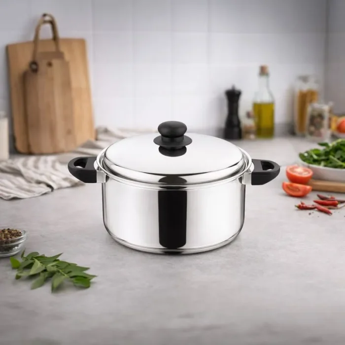 Olla Regent de Acero Inoxidable con Tapa de Metal 2.1 L | Ø 20 cm - Imagen 2