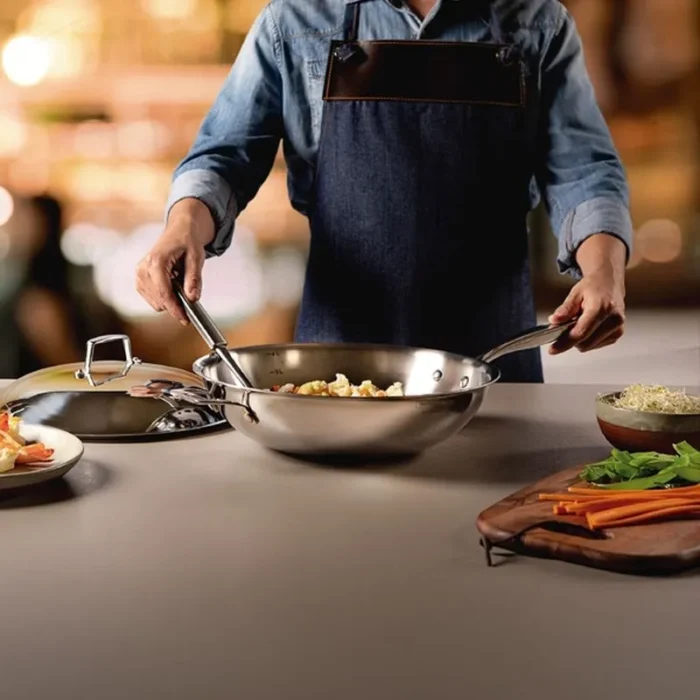 Sartén Wok Grano de Acero Inoxidable 5.20 L | Ø32 cm - Imagen 2