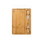Tabla para Quesos Rectangular con 2 Utensilios Laterales