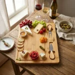 Tabla para Quesos Rectangular con 2 Utensilios Laterales - Imagen 2