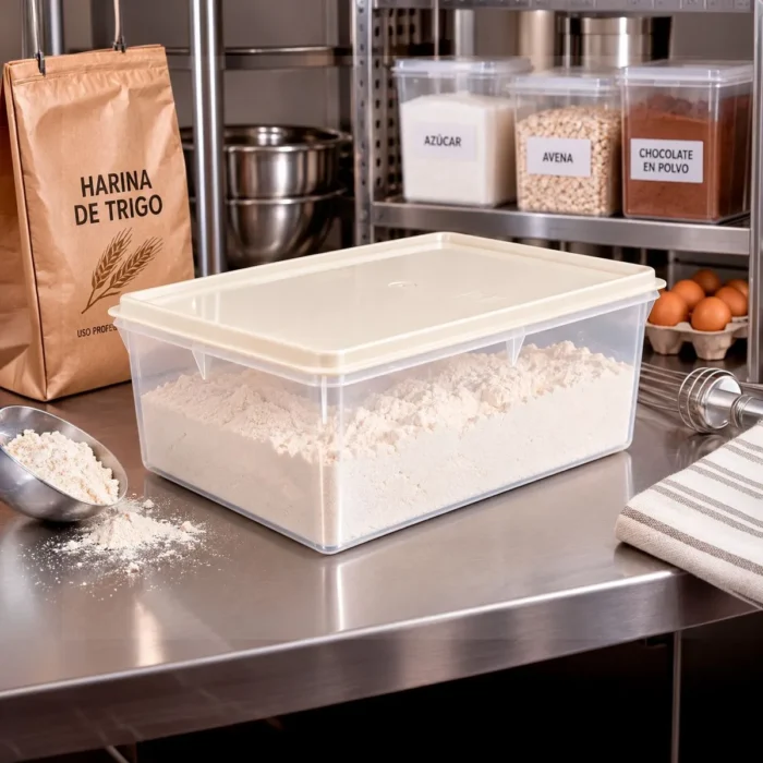 Caja Conservadora de Plástico Crema 8 L | 37.2 cm Basa - Imagen 2