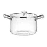 Olla de Vidrio Borosilicato con Asa de Acero 3.5 L