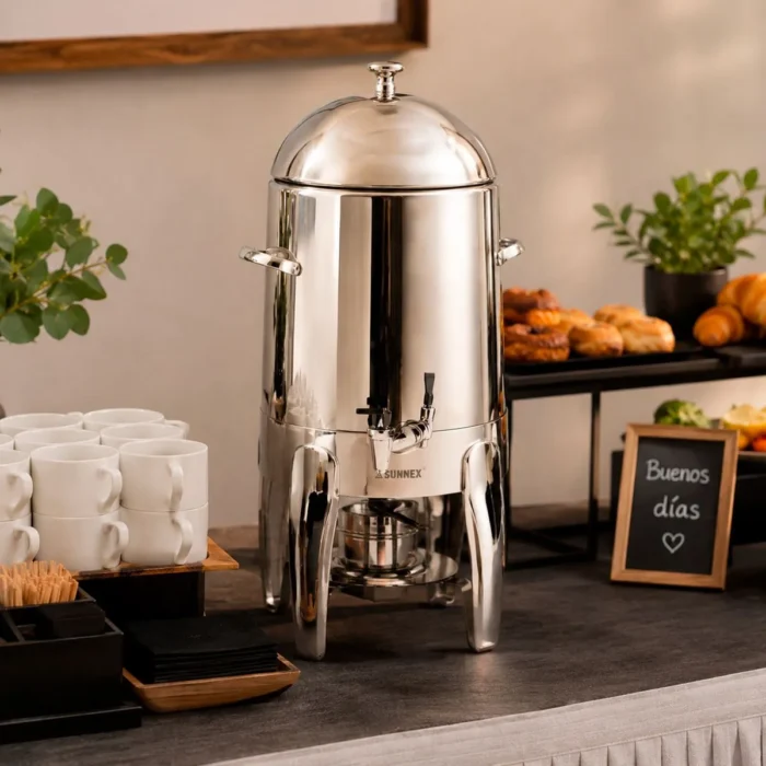 Dispensador de Café de Acero Inoxidable con Mechero Sunnex 10.5 L - Imagen 2