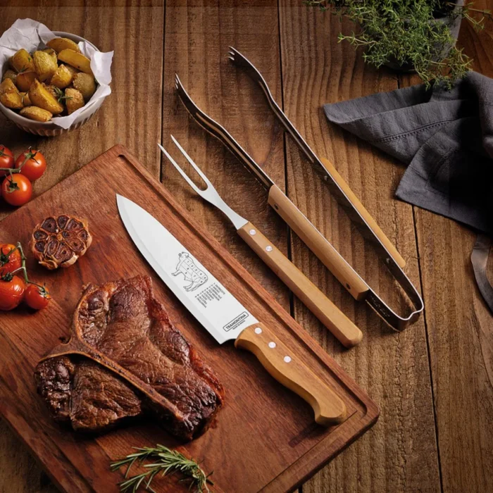 Juego para Asado Churrasco Tradicional 3 Piezas Tramontina - Imagen 2