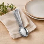 Juego de Cucharas para Mesa de Acero Inoxidable Floral 12 Piezas Facusa - Imagen 2