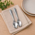 Juego de Cucharitas para Té de Acero Inoxidable Floral Facusa - Imagen 2