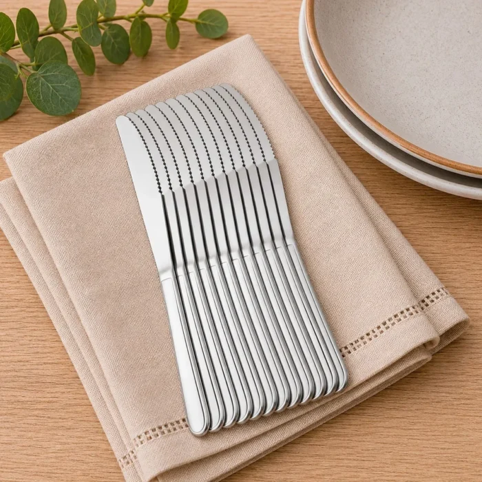 Juego de Cuchillos para Mesa de Acero Inoxidable Clásico Facusa - Imagen 2