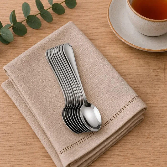Juego de Cucharitas para Té de Acero Inoxidable Clásico 12 Piezas Facusa - Imagen 2