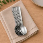 Juego de Cucharas para Mesa de Acero Inoxidable Curva 12 Piezas Facusa - Imagen 2