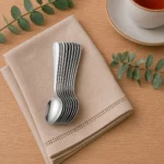 Juego de Cucharitas para Té de Acero Inoxidable Curva 12 Piezas Facusa - Imagen 2