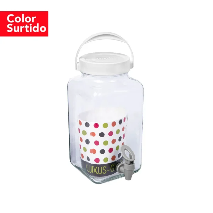 Dispensador de Vidrio Cuadrado Blanco 3 L Herevin - Imagen 3