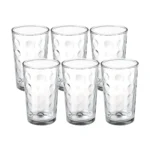 Set x 6 Vasos Altos de Vidrio Lunares 325 ml | 10 oz Ichimatsu