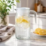 Jarra de Vidrio Mix con Tapa Blanca 500 ml Ichimatsu - Imagen 2