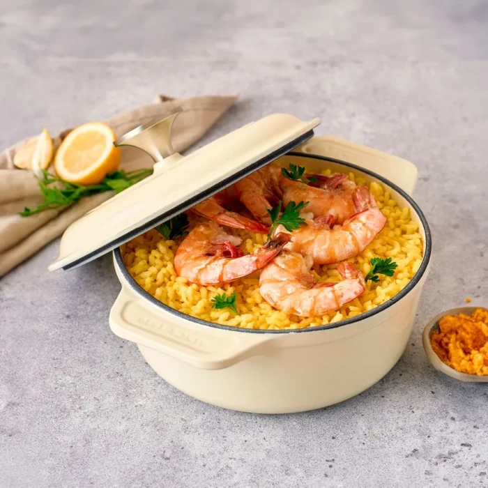 Olla Horno Holandes de Hierro Fundido Esmaltado Sable 1.9 L Victoria - Imagen 2