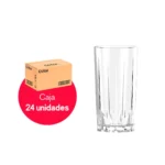 Caja x 24 Vasos de Vidrio Bebidas Creta 414 ml | 14 oz Cristar - Imagen 2