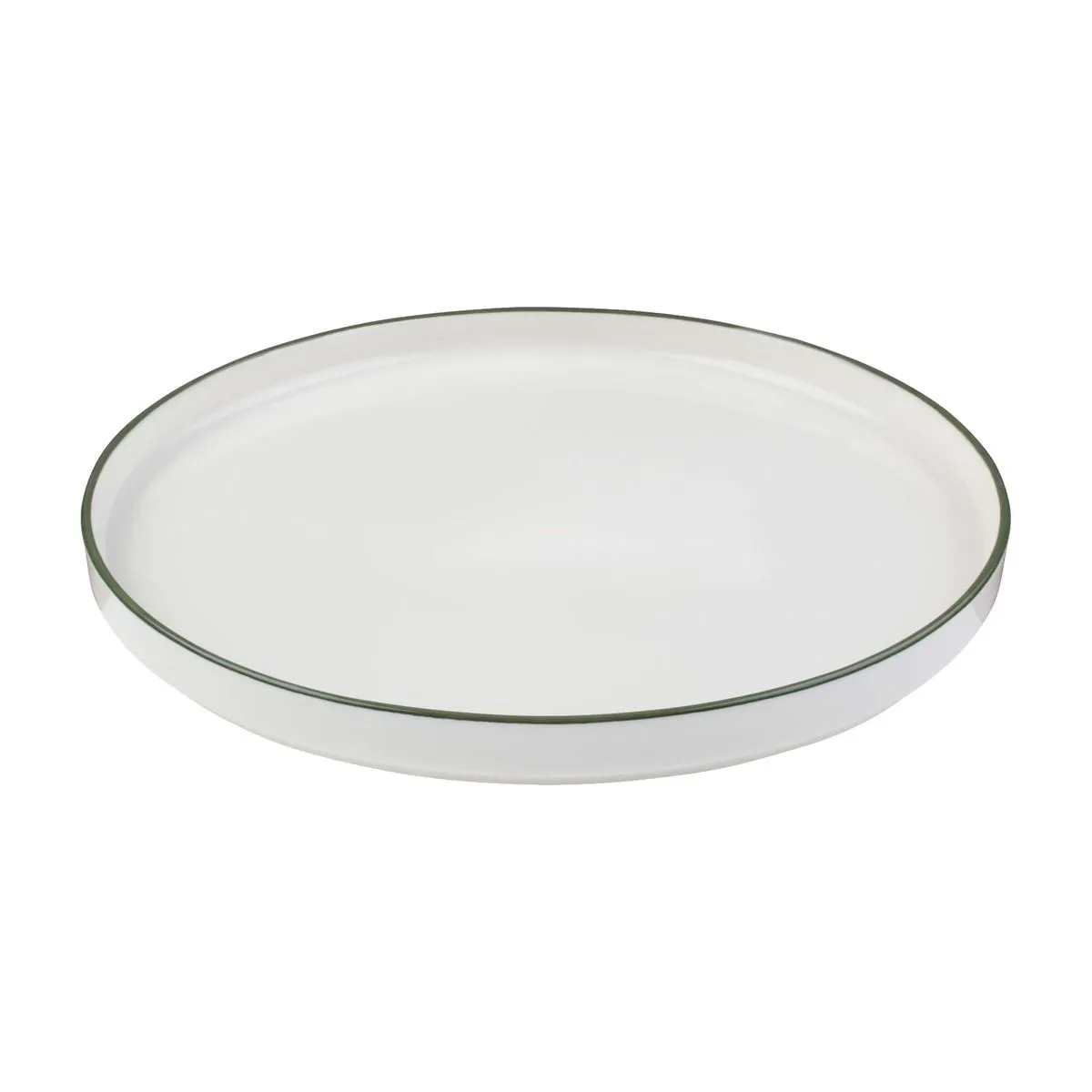 189658-1200-auto Caja x 6 Platos Tendidos de Porcelana Modest Green 28 cm ID Fine - Imagen 1
