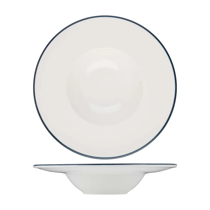 Caja x 6 Platos Pasta de Porcelana Modest Navy 29 cm ID Fine - Imagen 2