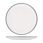 Caja x 12 Platos Tendidos de Porcelana Modest Navy 27 cm ID Fine - Imagen 2