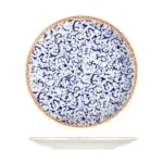 Caja x 12 Platos Tendidos de Porcelana Napoli Navy 27 cm ID Fine - Imagen 3