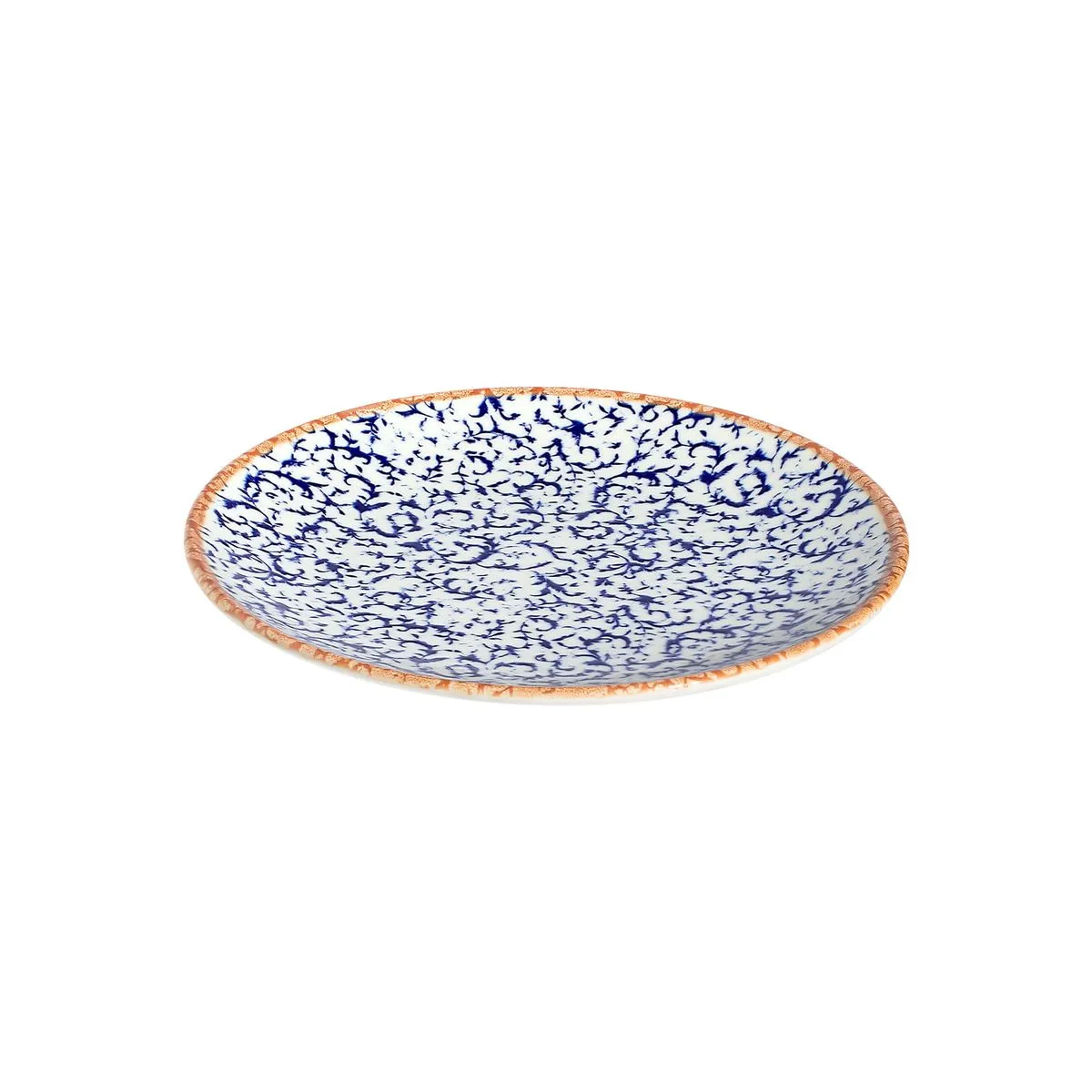 189850-1200-auto Caja x 12 Platos Tendidos de Porcelana Napoli Navy 27 cm ID Fine - Imagen 1