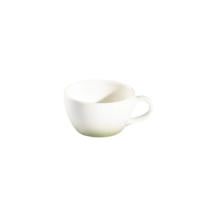 Caja x 12 Tazas Capuccino de Porcelana Reflection Green 270 ml | 9 oz ID Fine - Imagen 2