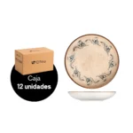 Caja x 12 Platos Hondos de Porcelana Voyage Navy 20 cm ID Fine - Imagen 3
